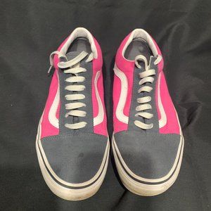 Vans Old Skool - Women's 10, Pink and Blue/Grey